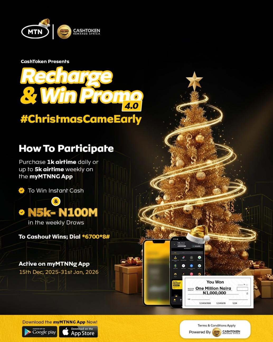 From Airtime to ₦100 Million: Why myMTNNG App Recharge & Win Promo 4.0 Is Trending This Christmas