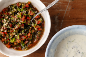 Spicy Tomato & Pepper Salad
