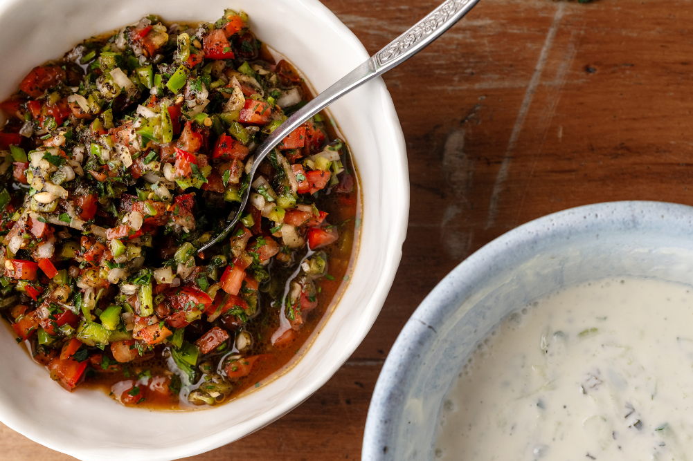 Spicy Tomato & Pepper Salad