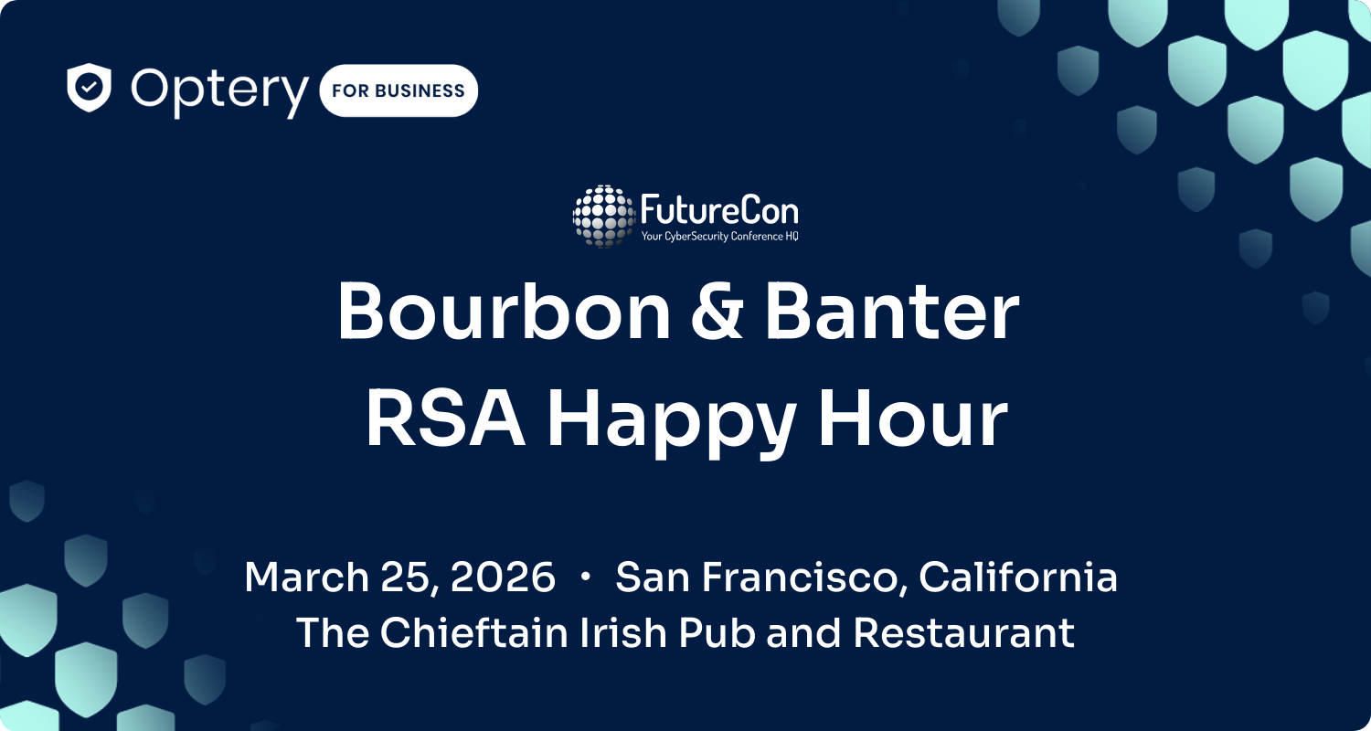 Optery at FutureCon’s Bourbon & Banter RSA Happy Hour