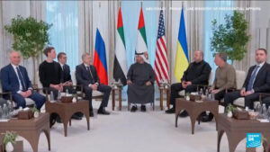 Russia, UK, Ukraine sit for tense talks in Abu Dhabi