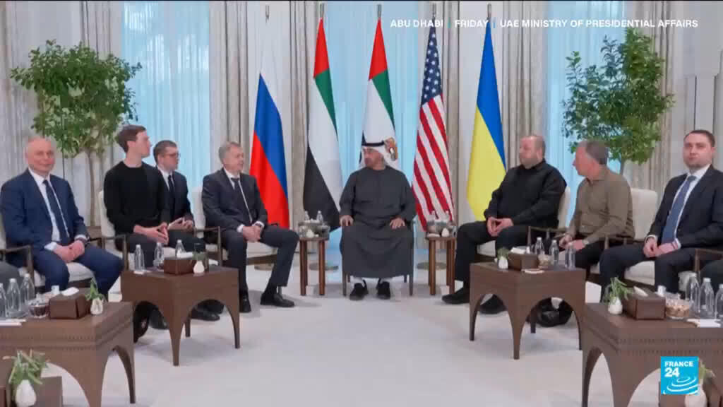 Russia, UK, Ukraine sit for tense talks in Abu Dhabi