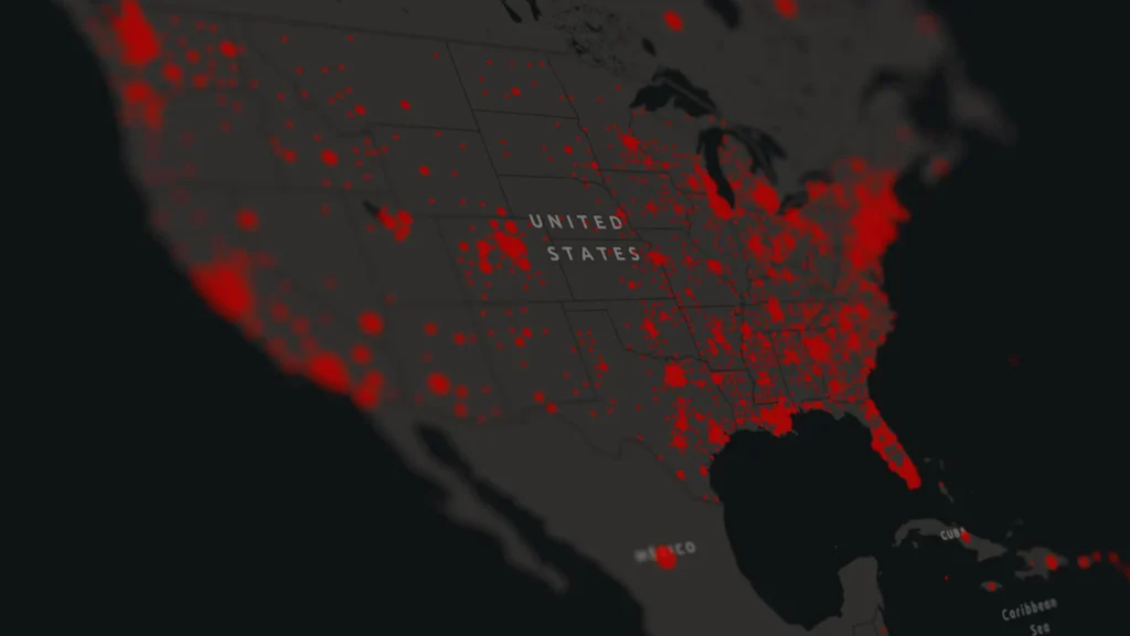 How COVID and H1N1 swept through U.S. cities in just weeks