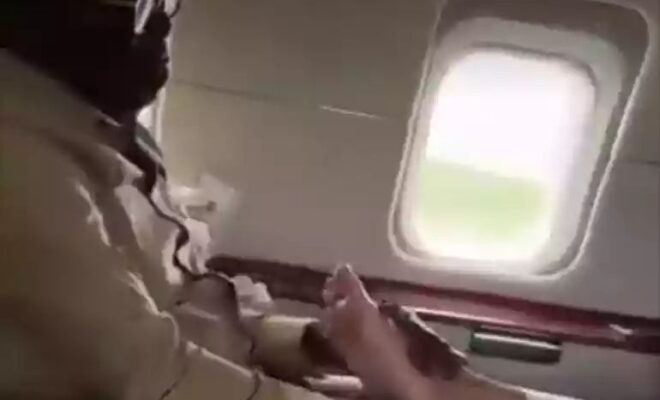 ‘It’s not AI’ — lady in viral video receiving feet massage counters Oshiomhole