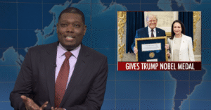 ‘SNL’ Weekend Update Calls Out ‘Psycho’ Trump for Taking Peace Prize