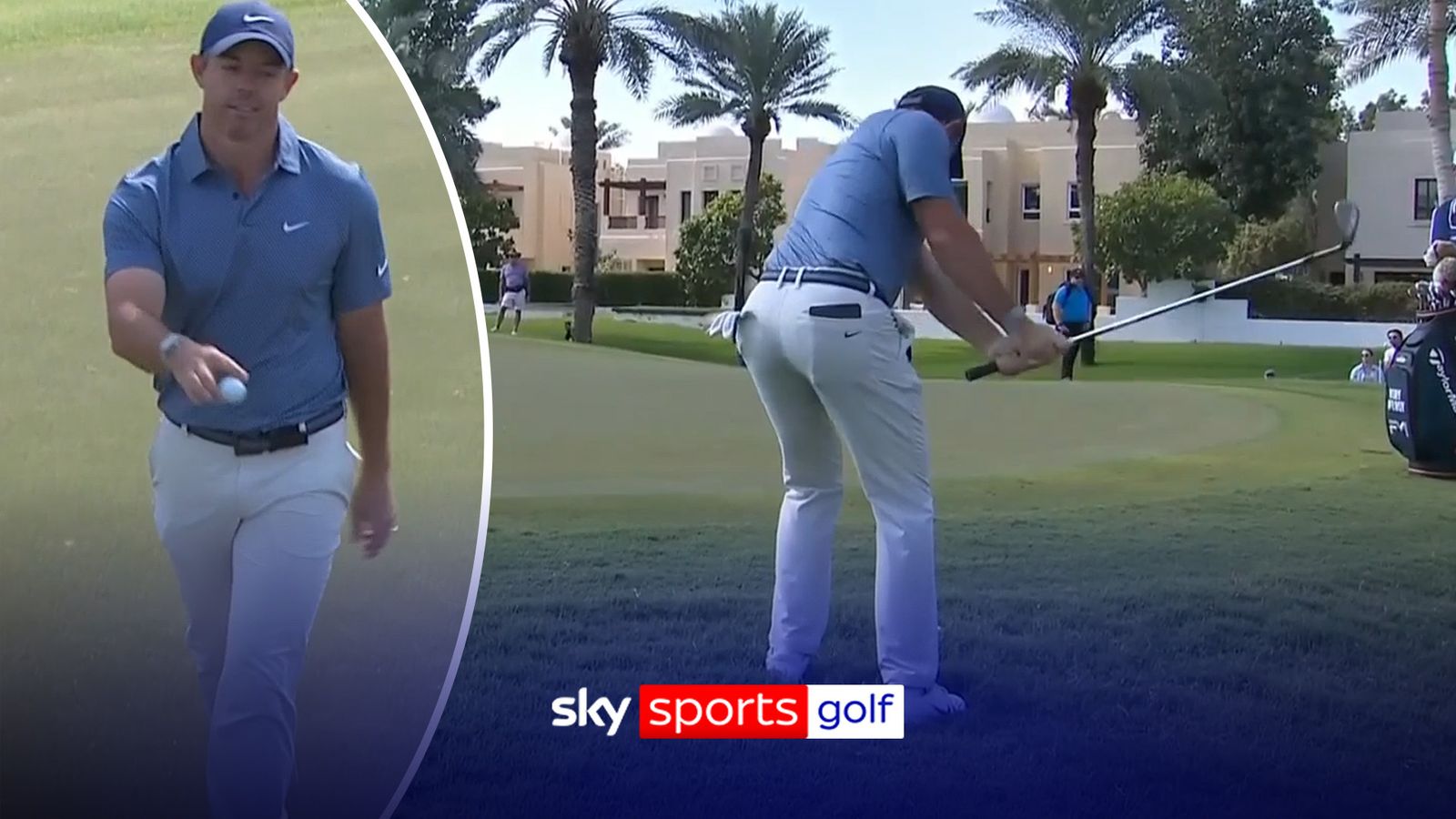 Dubai Invitational: Rory McIlroy produces brilliant chip‑in for ‘unlikely’ birdie