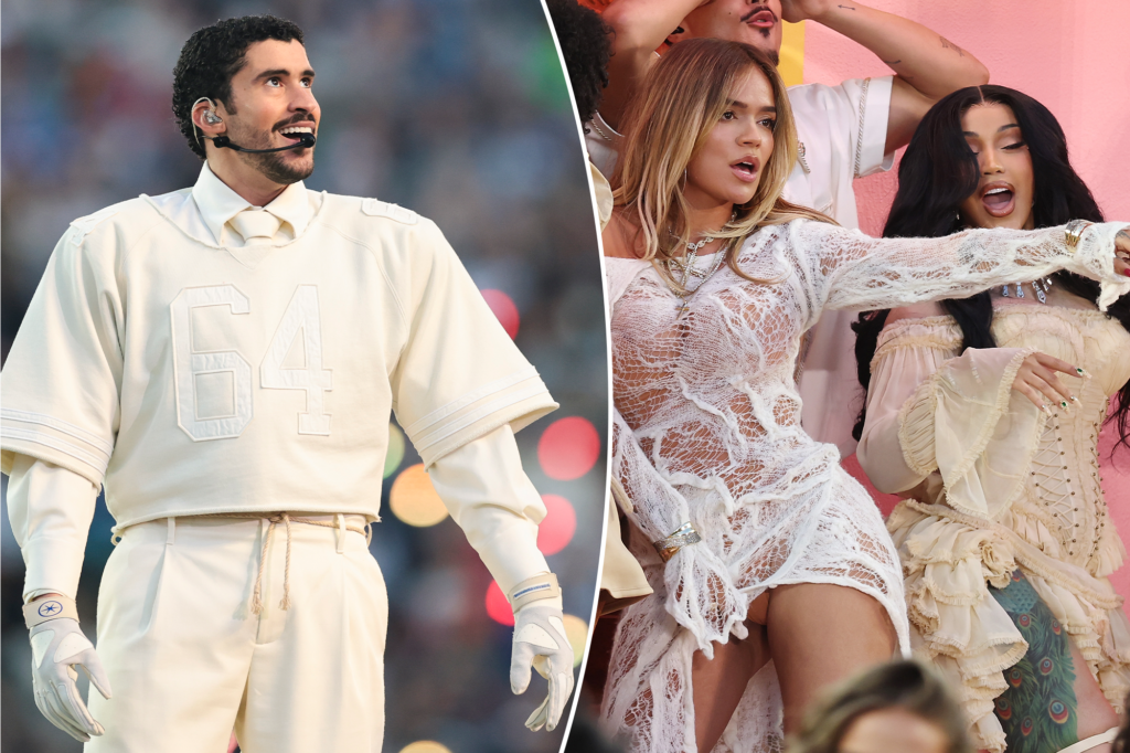 Bad Bunny celebrates Puerto Rico in celeb-packed Super Bowl 2026 halftime show performance