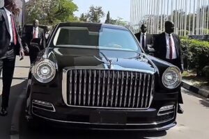 Moment Niger Delta Billionaire Arrived For His 50th Birthday Party In Hongqi Guoli Worth N2.5 Billion
