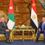 Al-Sisi, Jordan’s king reject Palestinian displacement, urge full Gaza truce implementation