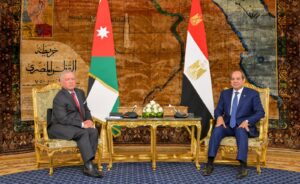 Al-Sisi, Jordan’s king reject Palestinian displacement, urge full Gaza truce implementation
