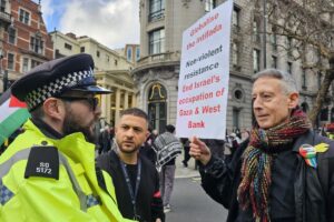 Peter Tatchell arrested at London Palestine march over ‘intifada’ placard