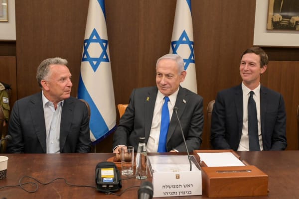 Netanyahu meets with Witkoff and Kushner in push to move forward with Gaza peace plan