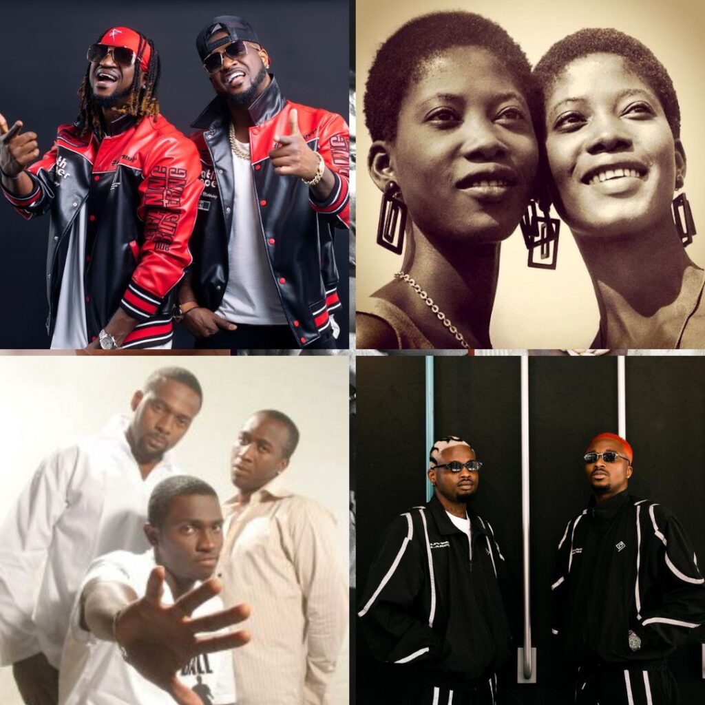 Nigerian music duos and groups over the years