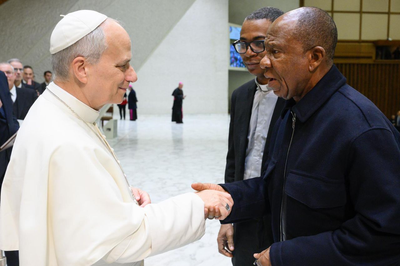 Pope meets eminent industrialist, Leemon Ikpea at the Vatican