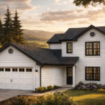 Associated Designs | Narrow Lot Farmhouse with Four Bedrooms