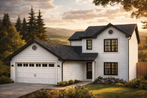 Associated Designs | Narrow Lot Farmhouse with Four Bedrooms