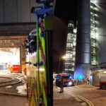 Crews tackle fire at 13-storey east London data centre