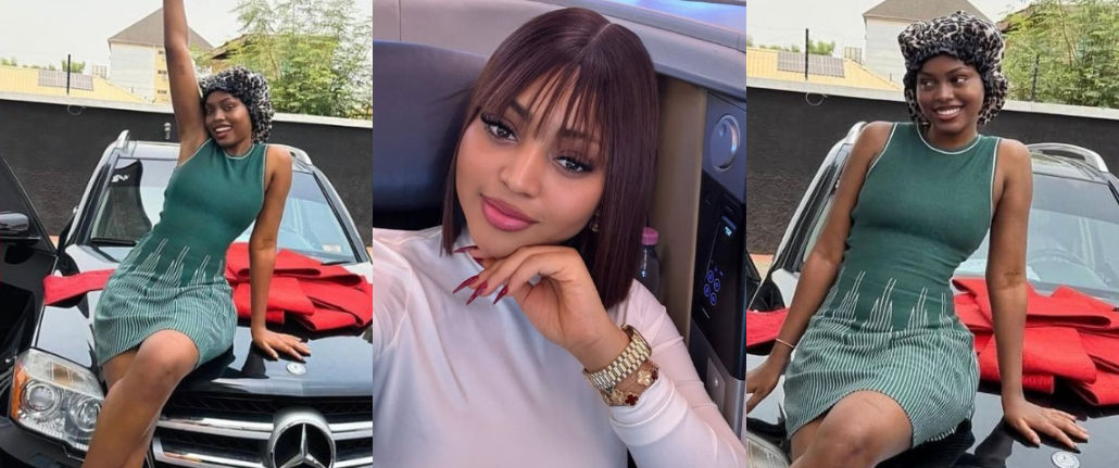 Regina Daniels Surprises Sister Destiny with Brand New Car (Video)