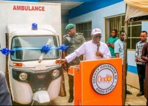 Ondo Governor Under Fire for Commissioning ‘Keke’ Ambulance as Anniversary Project