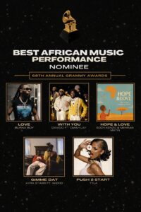 South African singer, Tyla beats Davido, Burna Boy and Ayra Starr to win Best African Music Performance at the #GRAMMYsÂ .