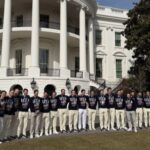 Olympic gold-medal Team USA arrives at the White House in style