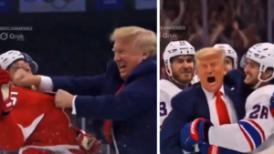 President Trump Shares AI Video Punching Canadian Hockey Player, Winning Gold With USA