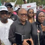 JUST IN: Peter Obi joins #OccupyNationalAssembly protest in Abuja