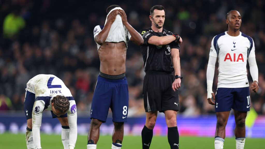 Tottenham hit staggering 50-year low after awful home defeat to Crystal Palace leaves them just one point above relegation zone
