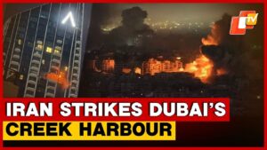 Iran Drone Hits Dubai Creek Harbour Tower, Fire Breaks Out Amid Escalating War