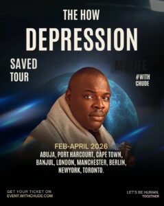 ‘How Depression Saved My Life’ Nigeria Tour Ends as Chude Jideonwo Takes the Movement to the UK, Germany, America and Canada
