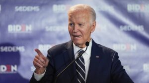 Biden accuses Trump of erasing history and squandering US leadership role on global stage: ‘Dark days’
