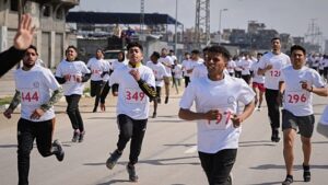 Athletes run in Gaza Strip’s first ‘marathon’ in more than two years