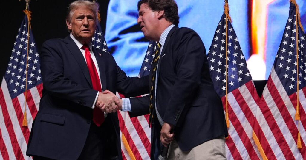 Commentary: Jane Fonda and Tucker Carlson agree on this: Trump’s Iran war is bad — and a betrayal