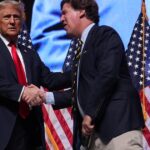 Commentary: Jane Fonda and Tucker Carlson agree on this: Trump’s Iran war is bad — and a betrayal