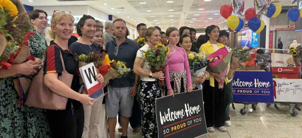 ‘It was scary to sleep’: Australians touch down after days stranded in Dubai