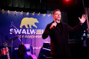 Barabak: Rumors, denials, then a pair of bombshells. And Eric Swalwell is suddenly on the ropes