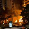 Dubai hotel erupts into flames after attack on The Palm