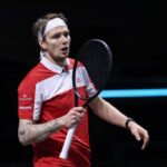 Alexander Bublik reacts after moving level with Carlos Alcaraz on 2026 ATP list