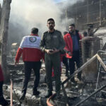 Iranian military helicopter crashes into fruit market, four dead