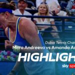 Mirra Andreeva vs Amanda Anisimova | Dubai Tennis Championships highlights