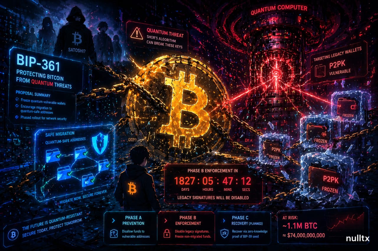 Bitcoin Developers Suggest BIP-361 To Freeze Quantum Threat Wallets As $74 Billion Risk Grows