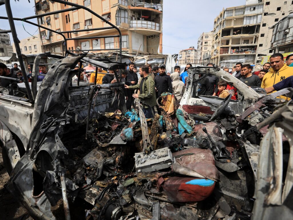 Israeli attacks kill 11, including two children, in day of strikes on Gaza