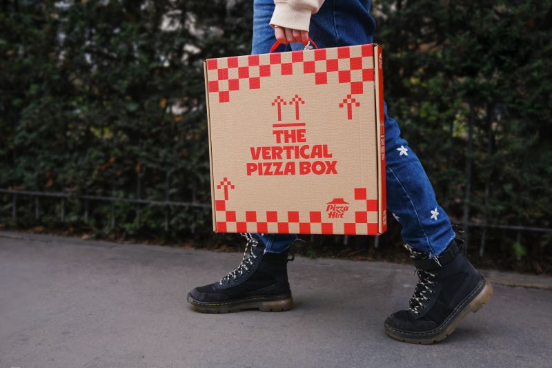 Behold the ‘Vertical Pizza Box’ by Pizza Hut, spotted on London’s streets