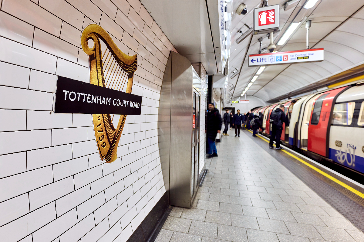 Mind the G: Guinness takes over tube platforms in TfL brand deal