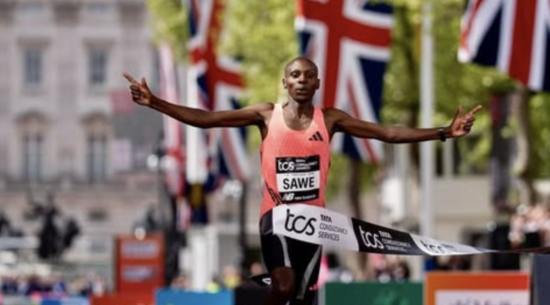 Magic barrier broken: Sebastian Sawe dives well under two hours in London Marathon
