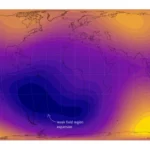 A giant weak spot in Earth’s magnetic field is now half the size of Europe