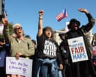 ‘A day of loss for our democracy’: civil rights groups slam supreme court ruling that weakens key part of Voting Rights Act – as it happened