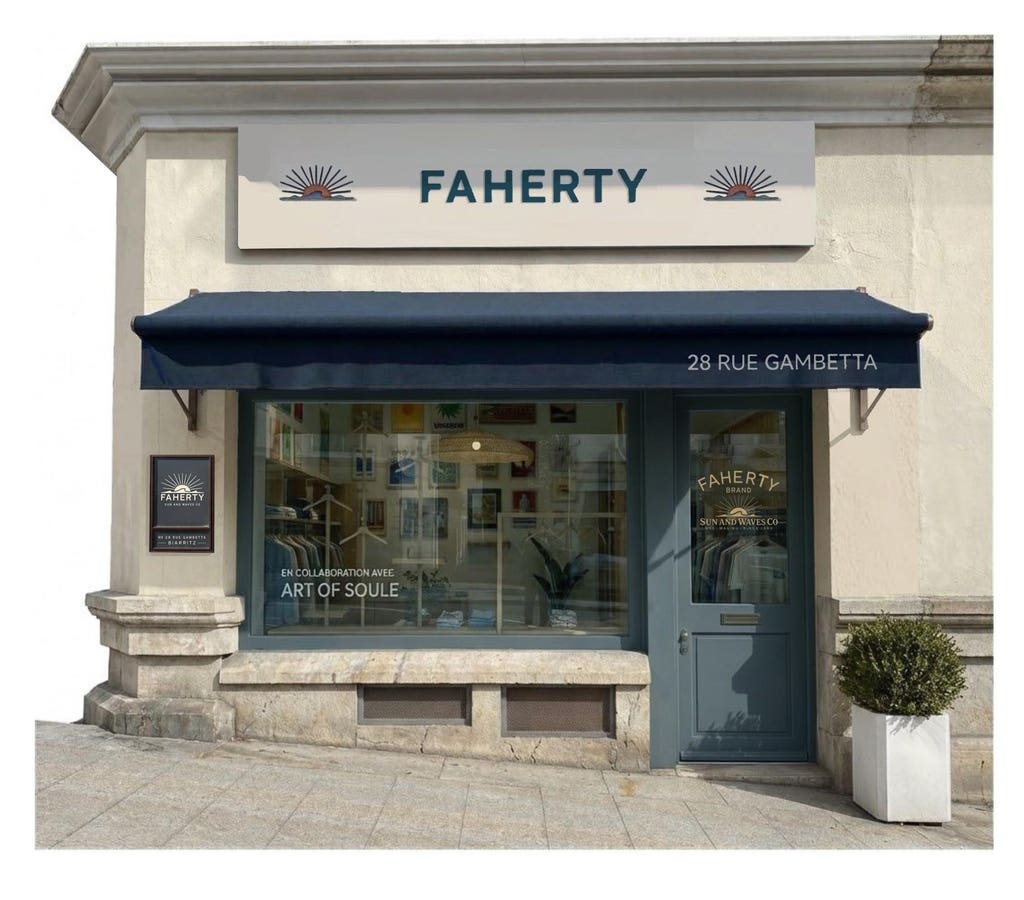 Surfing-Inspired Faherty Rides A Wave To Open In Biarritz, France
