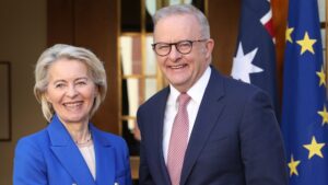 Australia politics LIVE updates: European Commission President Ursula von der Leyen meets Anthony Albanese in Canberra
