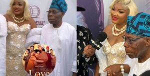 What Obasanjo said at Omotola Jalade’s ‘Mother’s love’ movie Premiere that took everyone by surprise